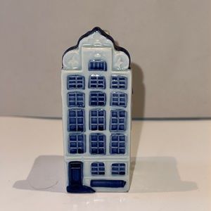 Holland Blue Delft Hand-Painted Houses Salt OR Pepper Shaker